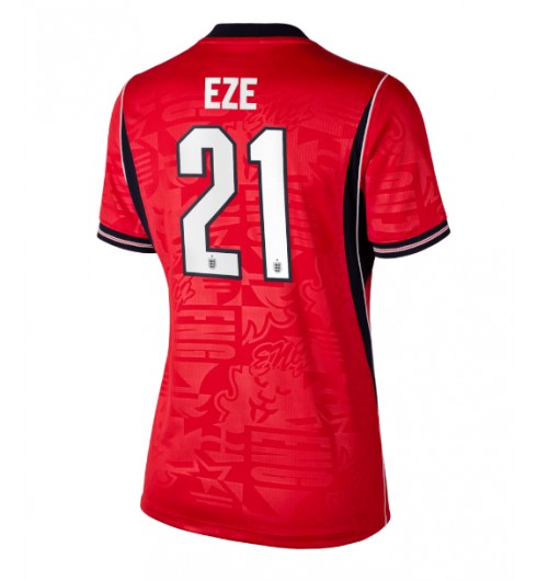 Anglie Eberechi Eze #21 Venkovní Dres pro Dámské MS 2026 Krátký Rukáv Anglie Eberechi Eze #21 Venkovní Dres pro Dámské MS 2026 Krátký Rukáv
